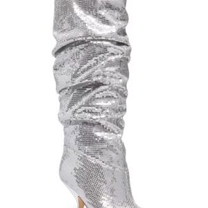 Michael Kors Silver luna  Heeled Boots